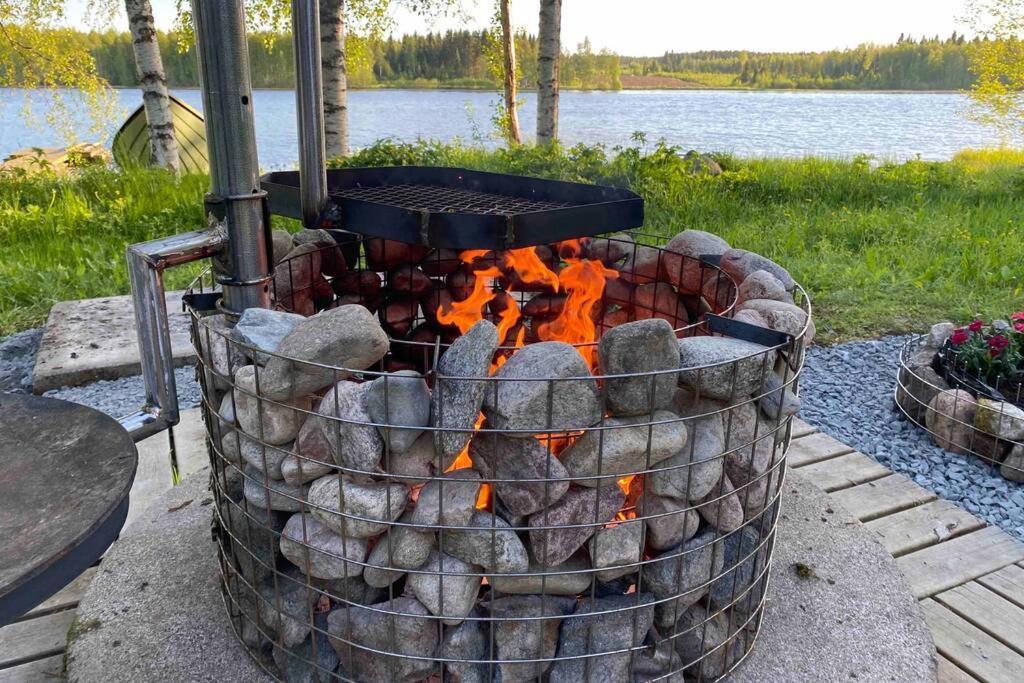 Viihtyisae Kolmio Jaerven Rannalla Haapavesi Esterno foto