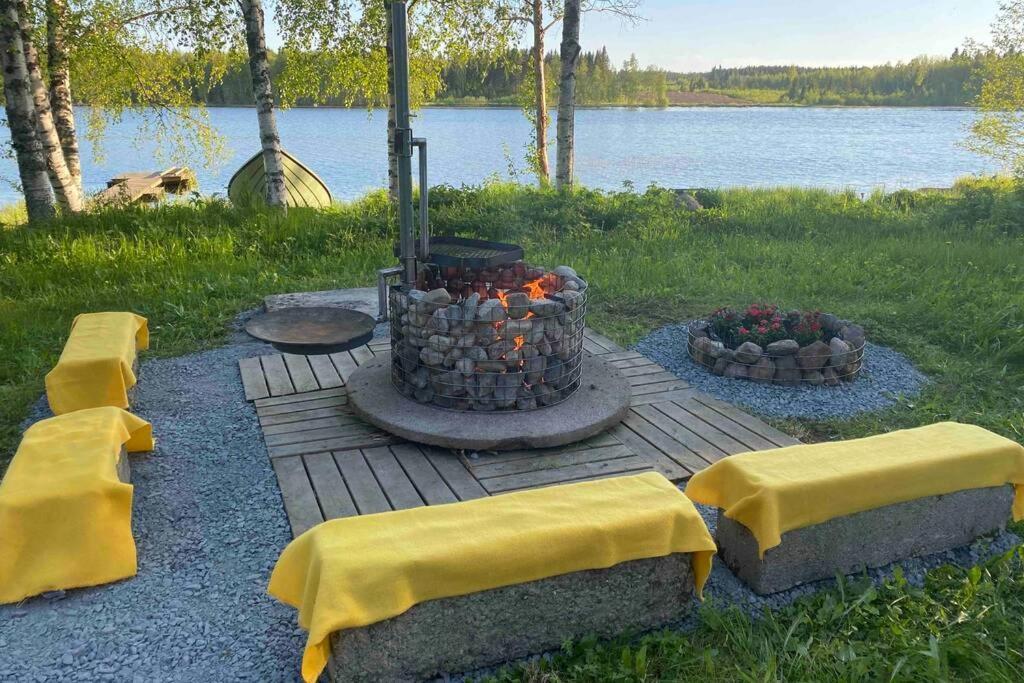 Viihtyisae Kolmio Jaerven Rannalla Haapavesi Esterno foto