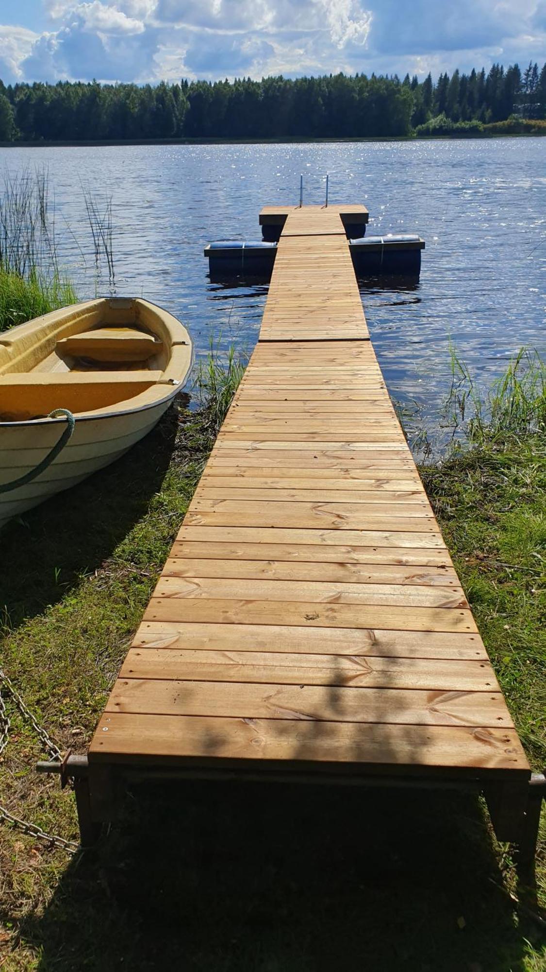 Viihtyisae Kolmio Jaerven Rannalla Haapavesi Esterno foto